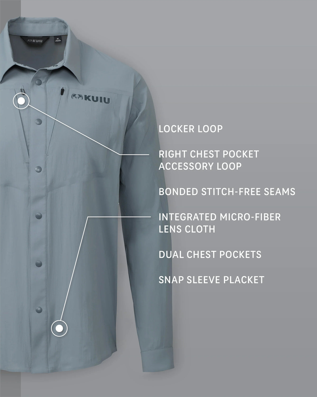 Outlet Salton LS Shirt | Slate