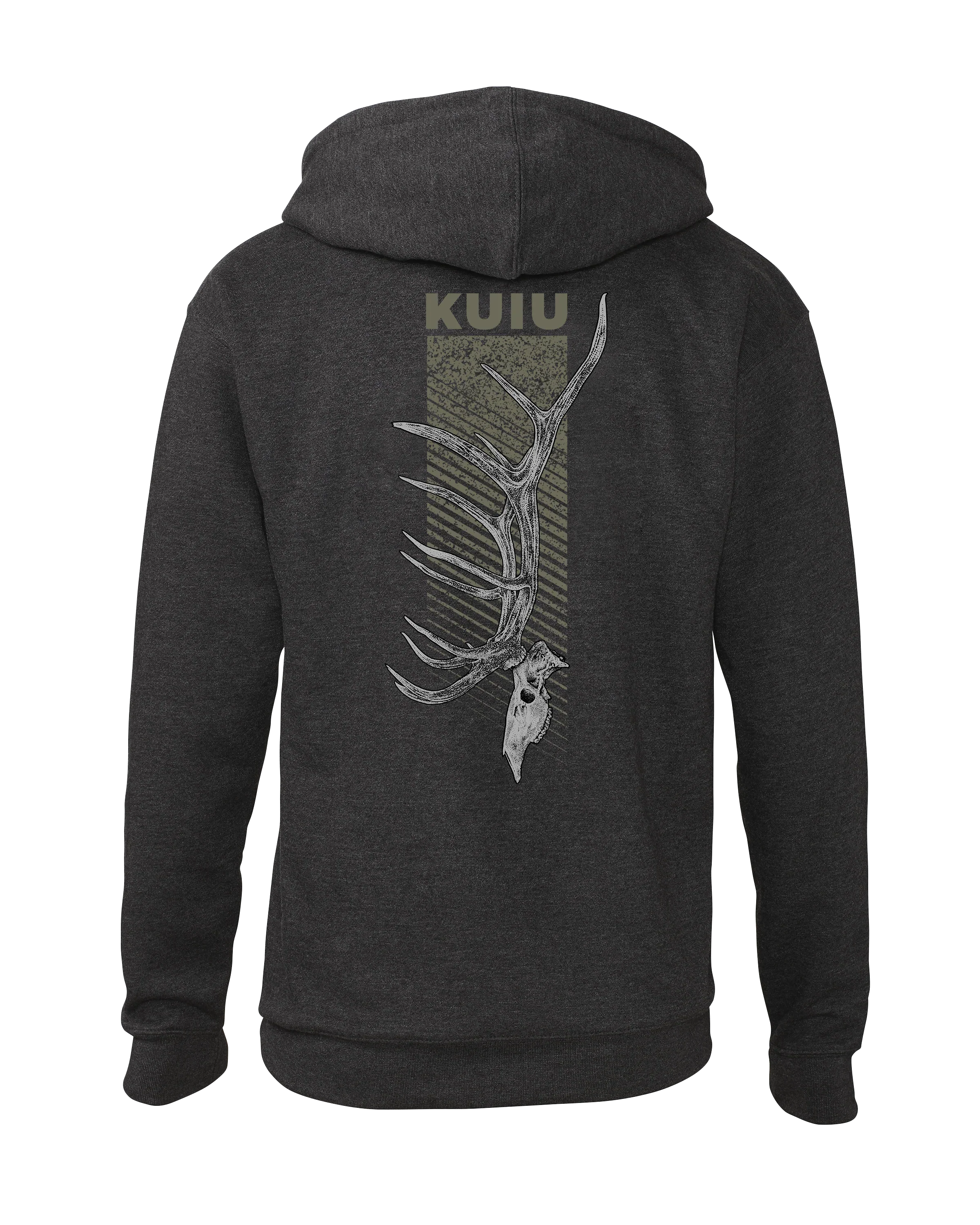 KUIU Elk Skull Hoodie | Charcoal