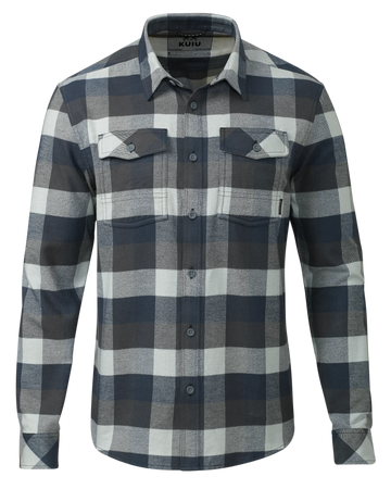 Field Flannel Shirt | Steel Blue Trio