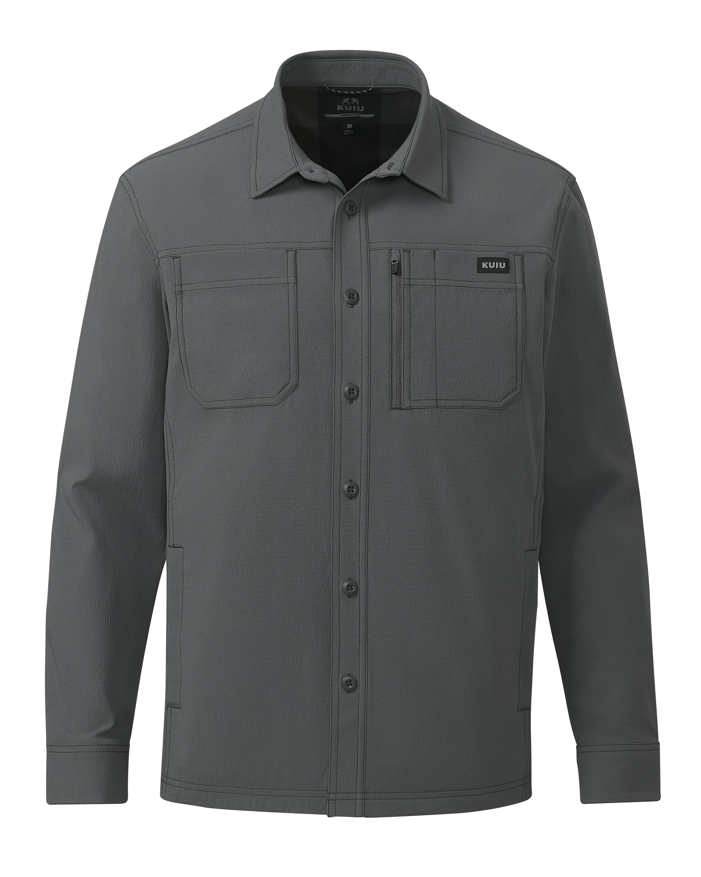 Motive Flannel Lined Shirt Jacket | Gunmetal