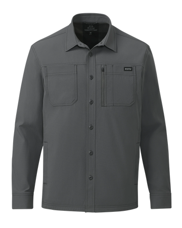 Motive Flannel Lined Shirt Jacket | Gunmetal
