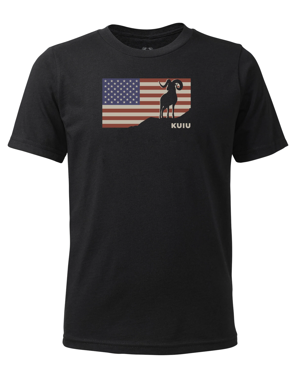 Youth Ram Flag T-Shirt | Black