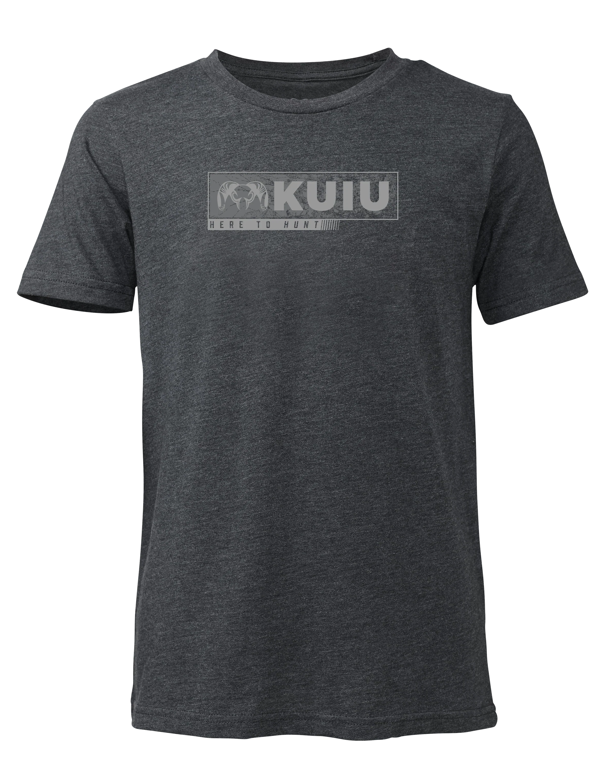 Youth Here to Hunt Gritstone T-Shirt | Charcoal