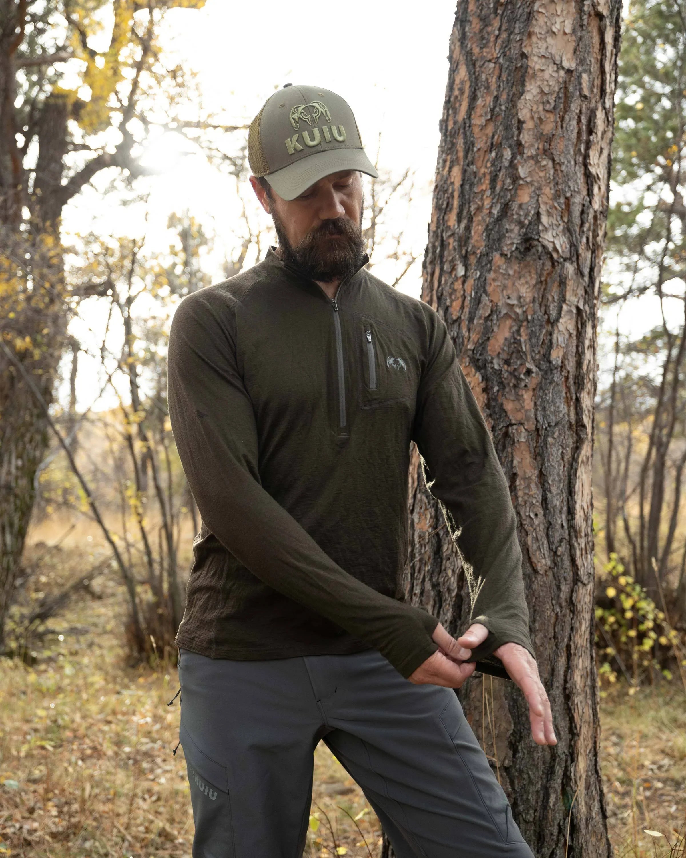 ULTRA Merino 145 Zip-T Hunting Shirt | Gunmetal
