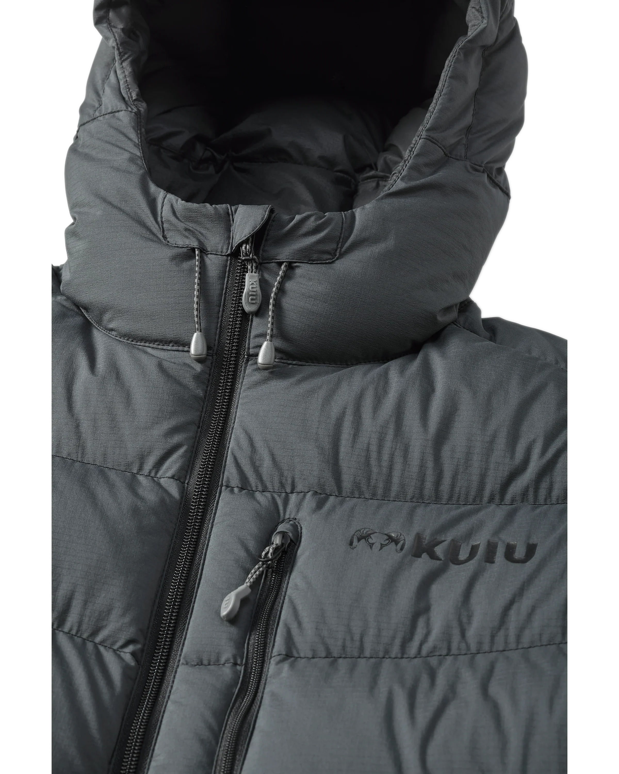 Super Down PRO Hooded Jacket | Gunmetal