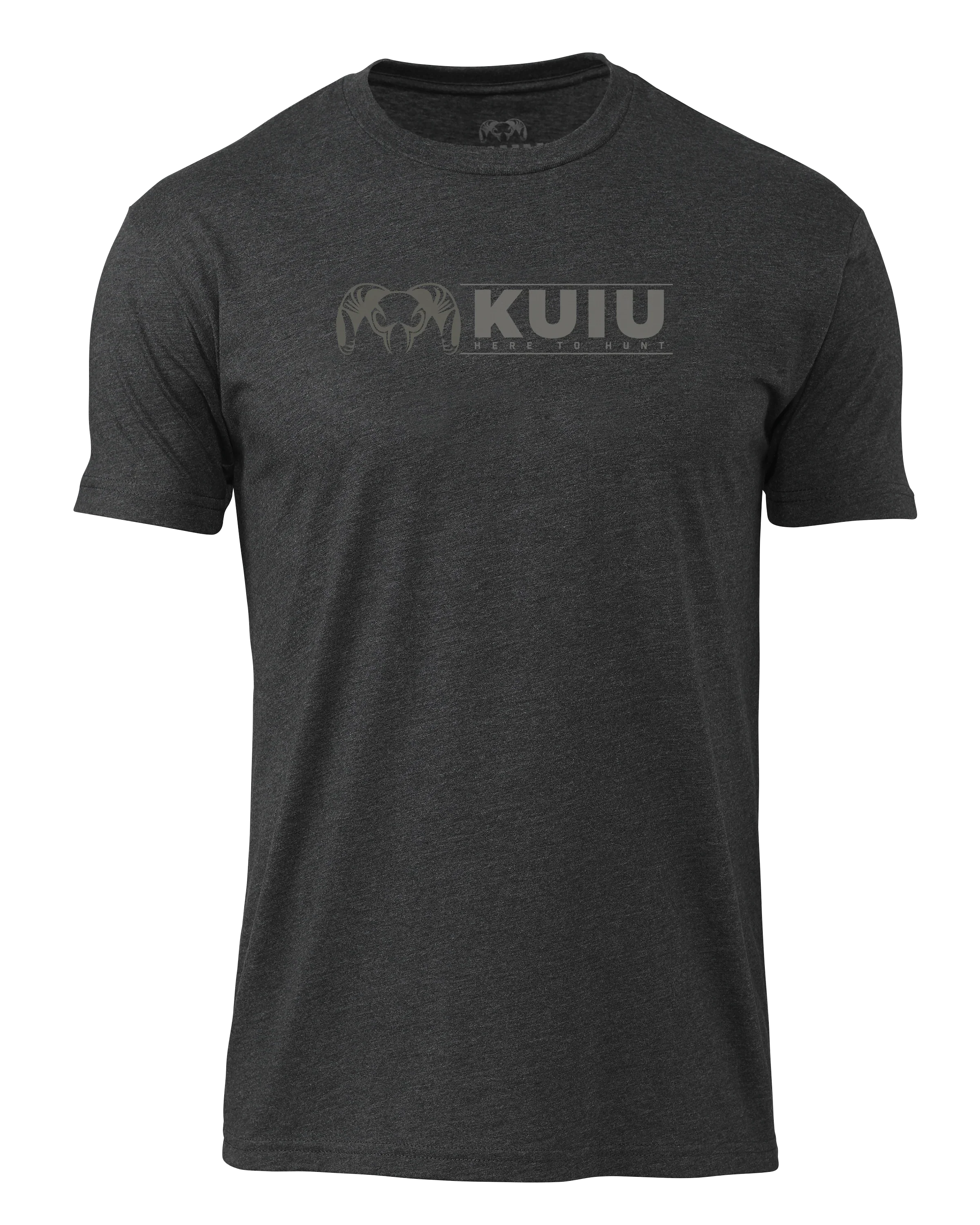 KUIU Here to Hunt Logo T-Shirt | Charcoal
